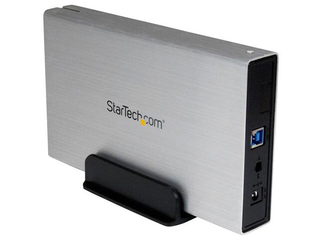 StarTech S3510SMU33 USB 3.0 to 3.5 quot; SATA III Hard Drive Enclosure Portable External HDD Silver
