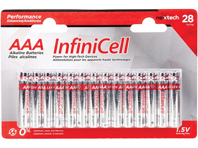 InfiniCell AAA Alkaline Battery 28 Pack