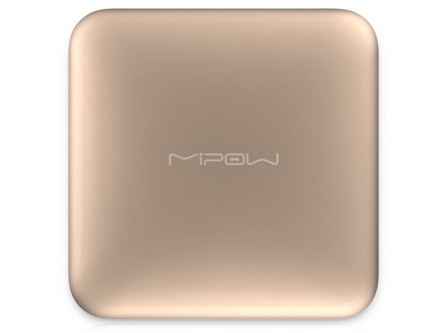MiPow SPL09GD Power Cube 9000mAh Portable Battery with Lightning Arm Gold