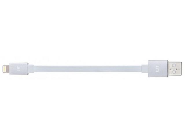 Just Mobile DC258SI 10cm 4 quot; AluCable Flat Mini Lightning Cable Silver