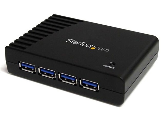 Startech ST4300USB3 5 Port SuperSpeed USB 3.0 USB 2.0 Hub Black