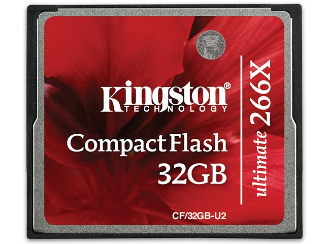 Kingston CF32GBU2 32GB Ultimate CompactFlash 266x Card with Recovery Software