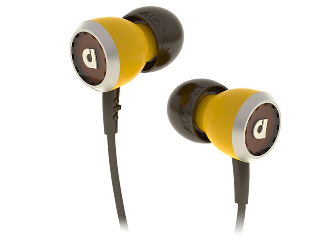 Audiofly AF33M In Ear Headphone with Mic Yellow