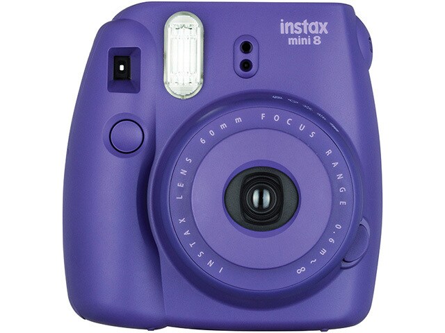 Fujifilm Instax Mini 8 Instant Camera with 10 Exposure Film Grape