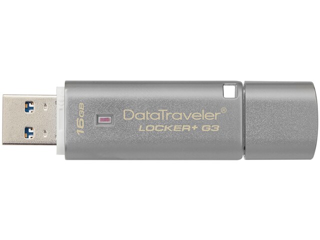 Kingston DataTraveler Locker G3 16GB USB 3.0 Drive with Hardware Encryption