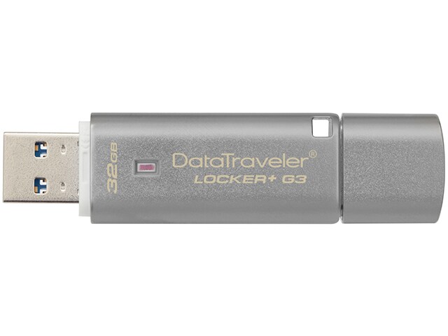 Kingston DataTraveler Locker G3 32GB USB 3.0 Drive with Hardware Encryption
