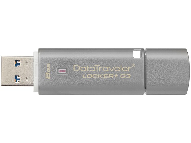Kingston DataTraveler Locker G3 8GB USB 3.0 Drive with Hardware Encryption