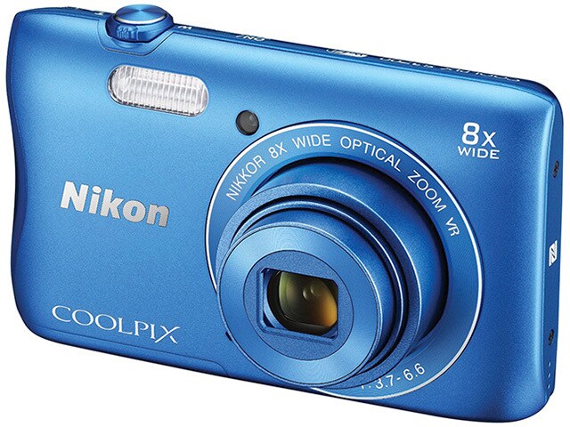 Nikon COOLPIX S3700 20.1MP Digital Camera Blue