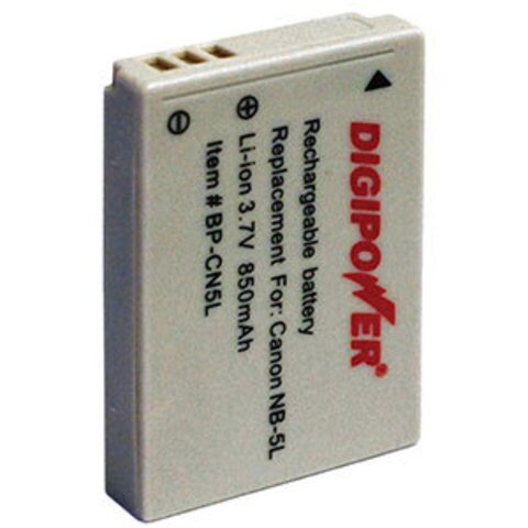 Digipower BPCN5L Replacement Li Ion Battery for Canon NB 5L