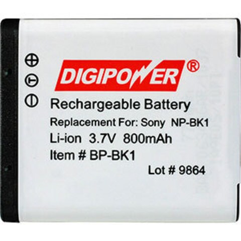 Digipower BPBK1 Replacement Li Ion Battery for Sony NP BK1