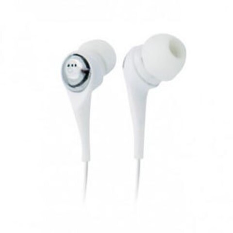 Mizco IP BUD5 Silverflex In Ear Headphones White