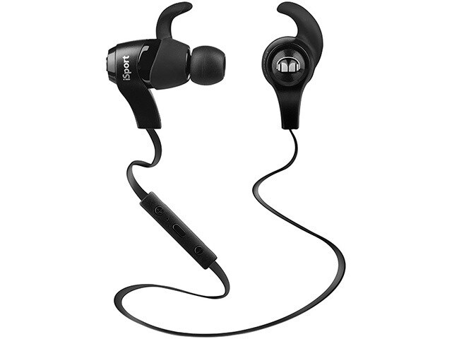 Monster iSport Bluetooth Wireless In Ear Headphones Black