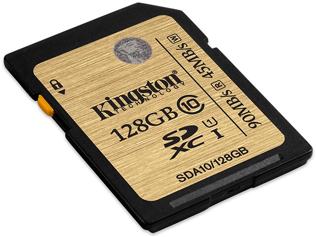 Kingston 128GB SDXC Class 10 UHS I 90R 45W Flash Card