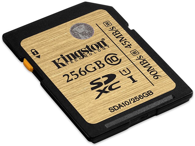 Kingston 256GB SDXC Class 10 UHS I 90R 45W Flash Card
