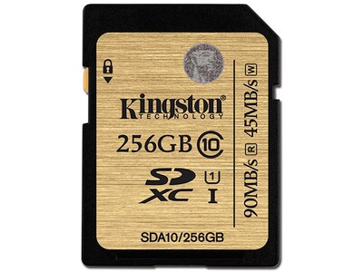 Kingston 256GB SDXC Class 10 UHS-I 90R/45W Flash Card