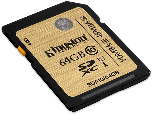 Kingston 64GB SDXC Class 10 UHS I 90R 45W Flash Card