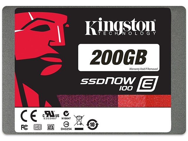 Kingston 200GB SSDNow E100 2.5 quot; Enterprise Class Solid State Drive