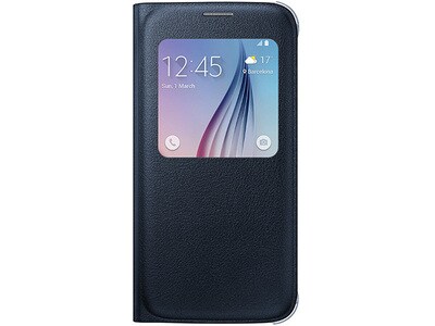 Samsung S-View Flip Cover for Galaxy S6 - Black Sapphire