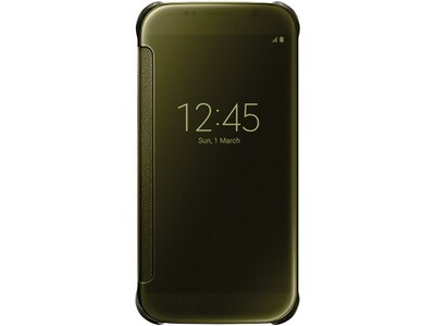 Samsung Clear View Cover for Galaxy S6 - Clear Gold