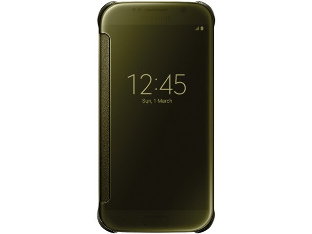 Samsung Clear View Cover for Galaxy S6 Clear Gold