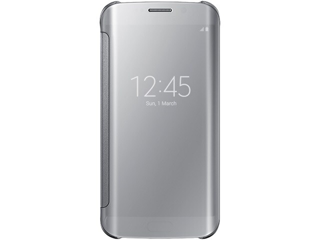 Samsung Clear View Cover for Galaxy S6 Edge Clear Silver