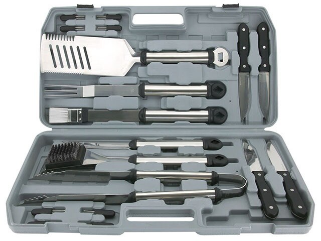 Mr. Bar B Q 18 Piece Gourmet Stainless Steel Tool Set with Case