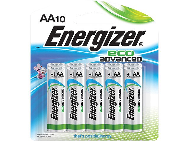 Energizer EcoAdvanced AA Batteries 10 Pack