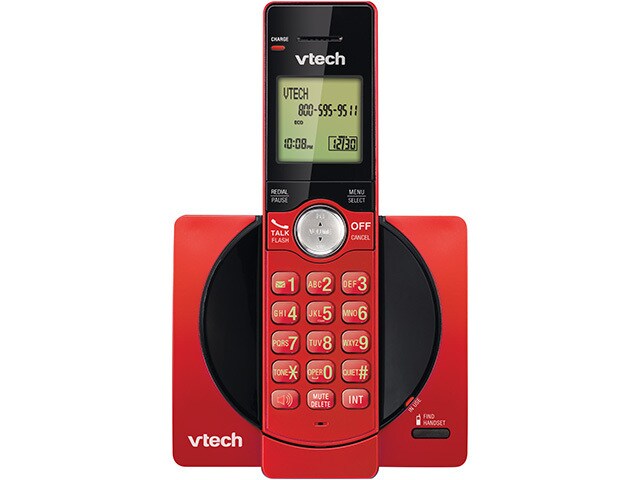 VTech CS6919 16 DECT 6.0 Cordless Full Duplex Handset Red