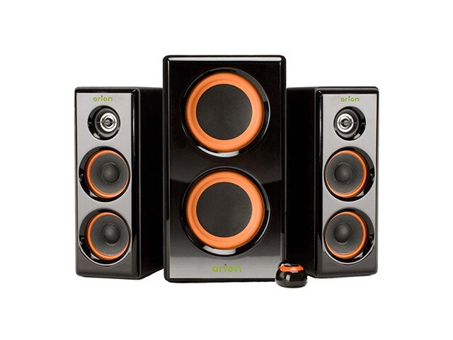 Arion AR506 BK 2.1 Speaker System with Dual Subwoofers Black