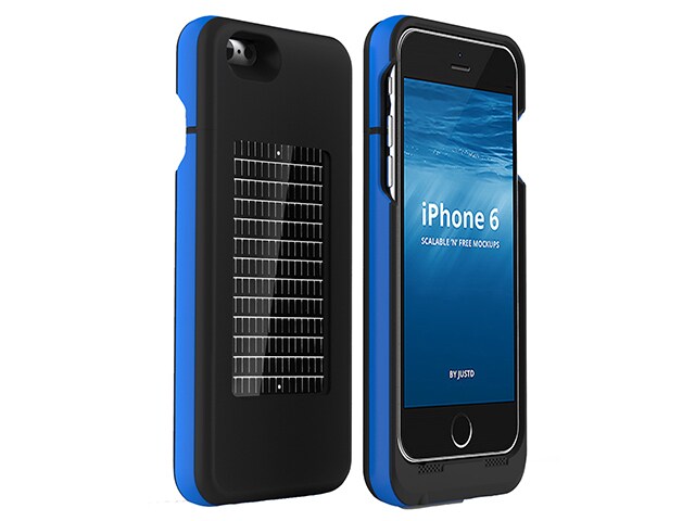 EnerPlex Surfr Solar Battery Case for iPhone 6 6s Black Blue