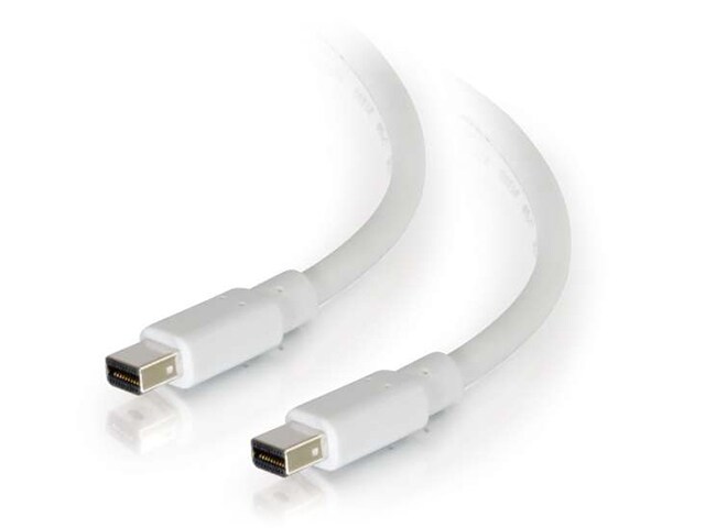 C2G 54411 1.8m 6 Male to Male Mini DisplayPort Cable White