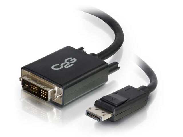C2G 54330 3m 10 DisplayPort Male to Single Link DVI D Male Adapter Cable Black