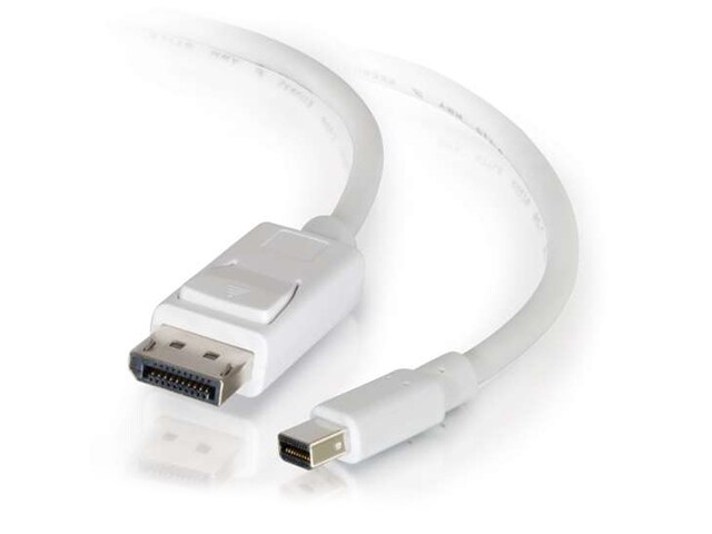 C2G 54298 1.8m 6 Mini DisplayPort to DisplayPort Adapter Cable White