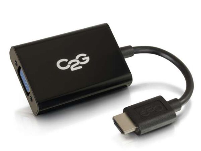 C2G 41351 HDMI Male to VGA and Stereo Audio Female Adapter Converter Dongle