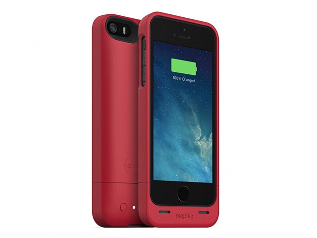 mophie 1500mAh Juice Pack Helium Battery Case for iPhone 5 5s Red