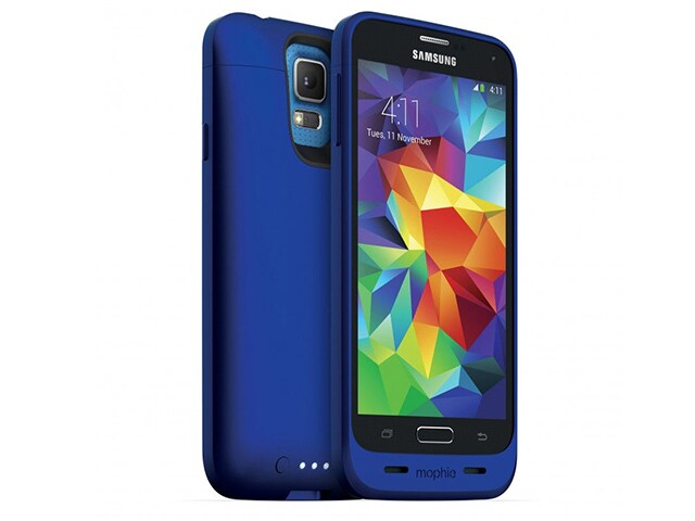 mophie Juice Pack Battery Case for Samsung Galaxy S5 Blue