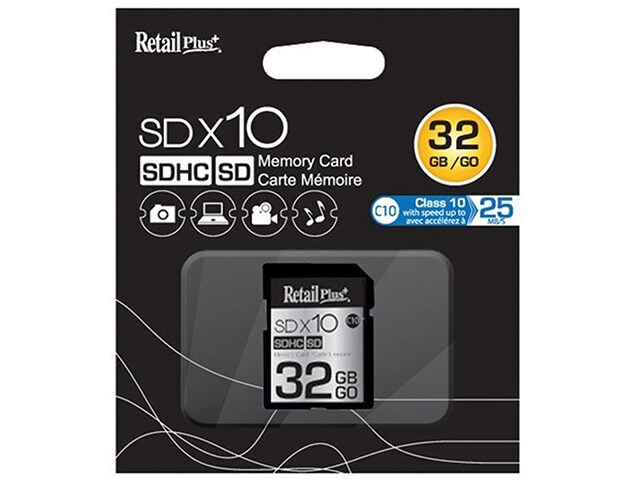 RetailPlus 32GB Class 10 SDHC Memory Card