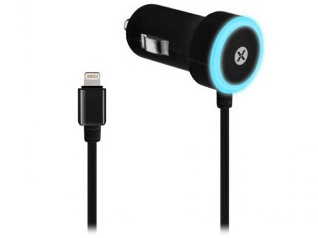 dexim Mini Car Charger with Lightning Connector Black