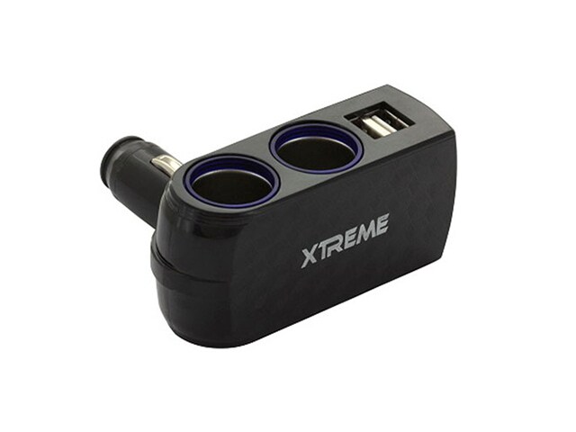 Xtreme Cables 88004 4 Port USB DC Car Charger Black