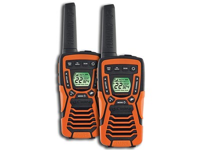 Radio walkie-talkie flottante CXT1035RFLTC de Cobra - noir et orange