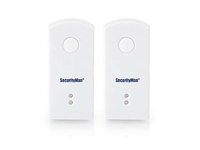 SecurityMan SM 82 2PK Add On Wireless Doorbell Button 2 Pack White