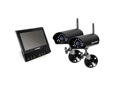 SecurityMan Wireless Security System with 2 Cameras and Monitor/Receiver