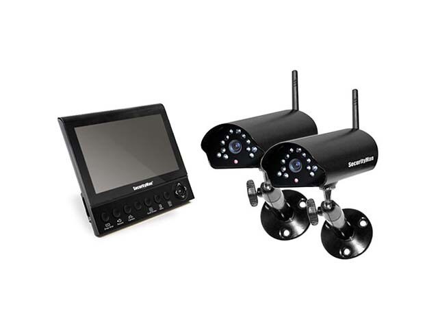 SecurityMan Wireless Security System with 2 Cameras and Monitor Receiver