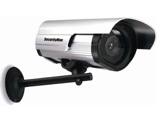 SecurityMan SM 3802 Dummy Surveillance Camera with Flashing LED