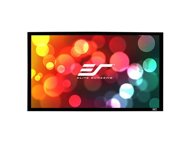 Elite Screens ER100WH1 SableFrame AcousticPro3 100â€� Fixed Frame Projector Screen