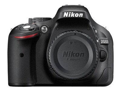 Nikon D5200 24.1MP DSLR Camera - Body Only - Black