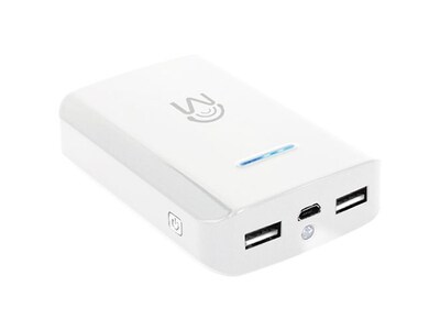 Mental Beats 00535 6000 mAh Universal Dual USB Port Power Bank - White