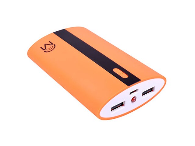 Mental Beats 00514 6600 mAh Universal Dual USB Port Power Bank Orange