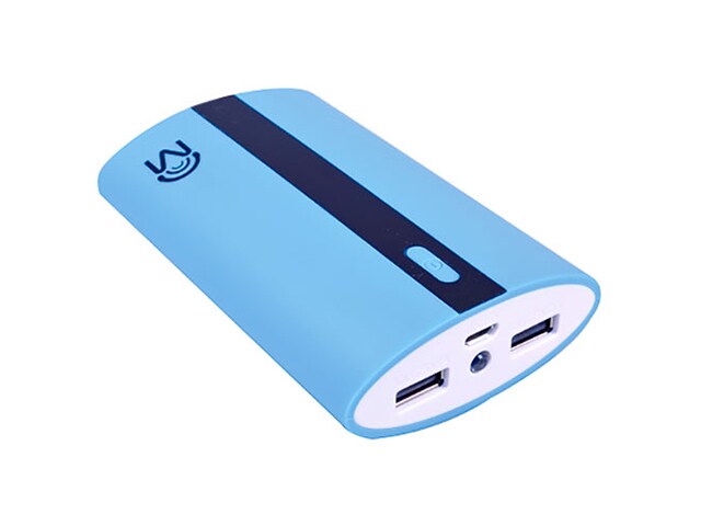 Mental Beats 00515 6600 mAh Universal Dual USB Port Power Bank Blue