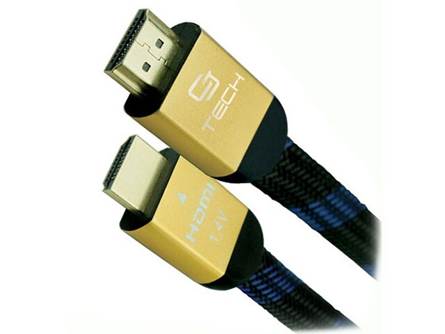 CJ Tech 61852 3.6m 12 Threaded HDMI Cable with Ethernet Black